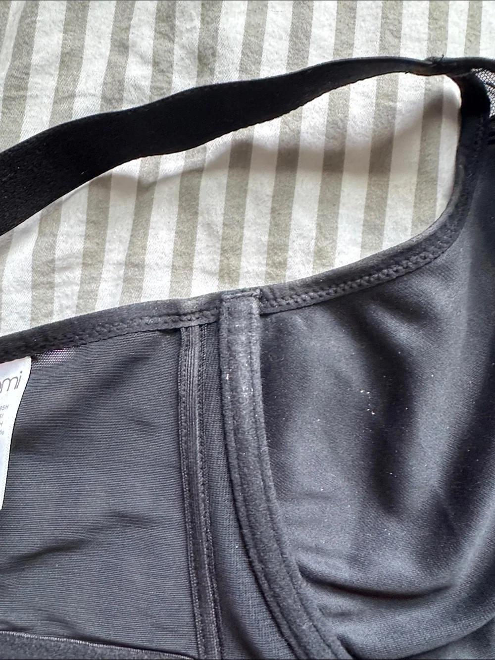 Black Underwire Full-Coverage Bra
